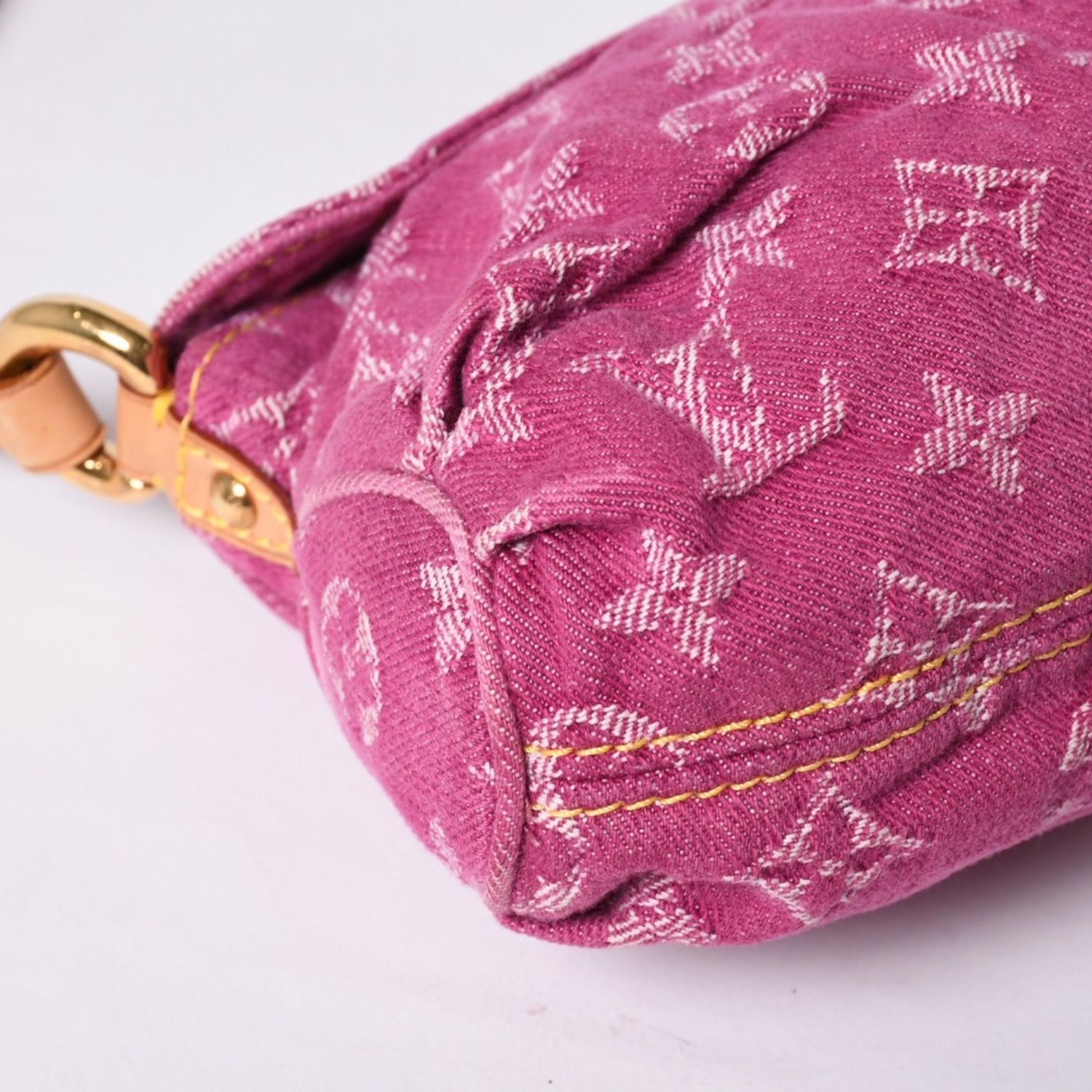 極美品 LOUIS VUITTON ルイヴィトン ミニプリーティ ワンショルダーバッグ M95216 モノグラム デニム ピンク 中古 4a000717 LOUIS VUITTON - 極美品 LOUIS VUITTON ルイヴィトン ミニプリーティ