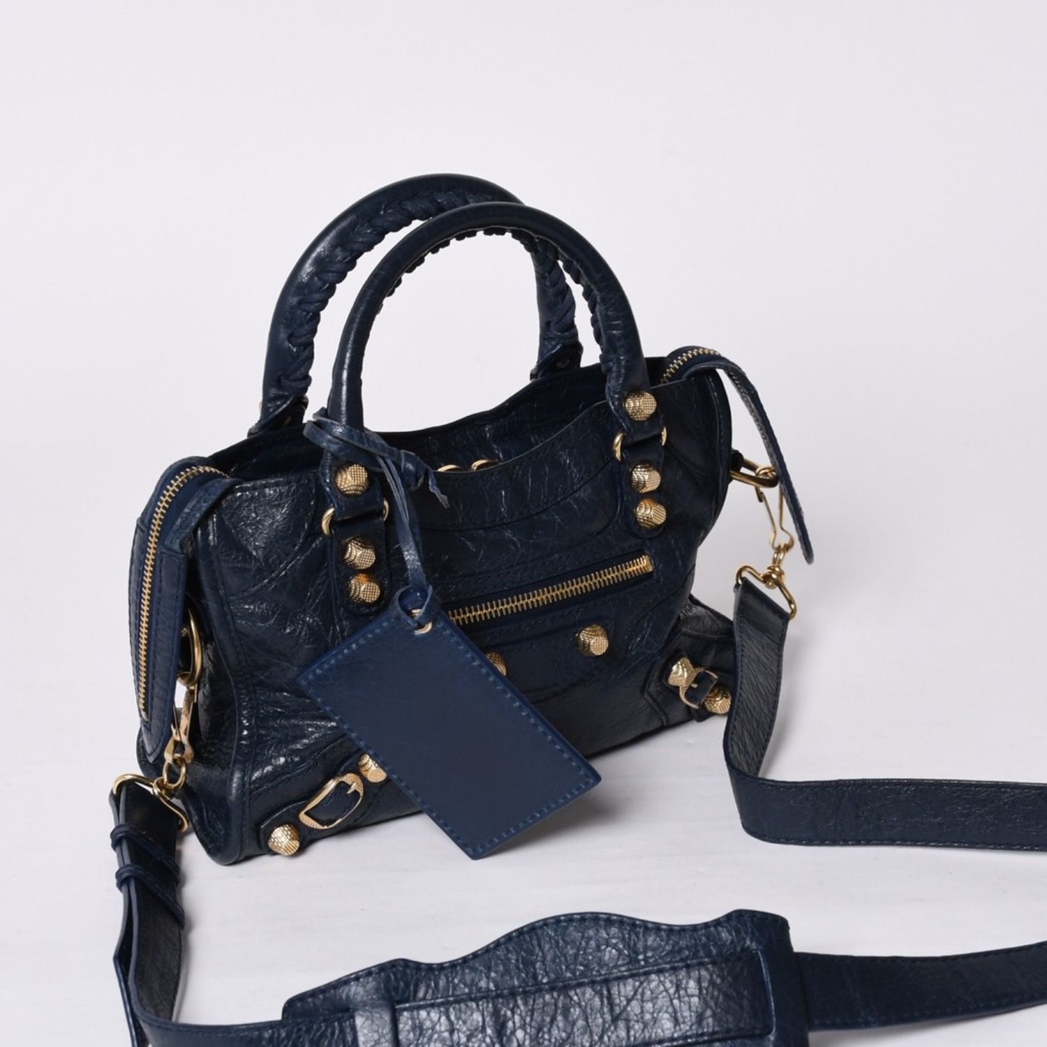 極美品 BALENCIAGA バレンシアガ LE CITY MINI ミニ シティ 2WAYバッグ 