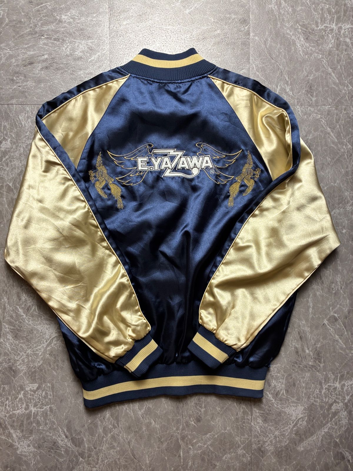 非売品】矢沢永吉 限定スタジャン FREE 青 プレミアムモルツ E.YAZAWA