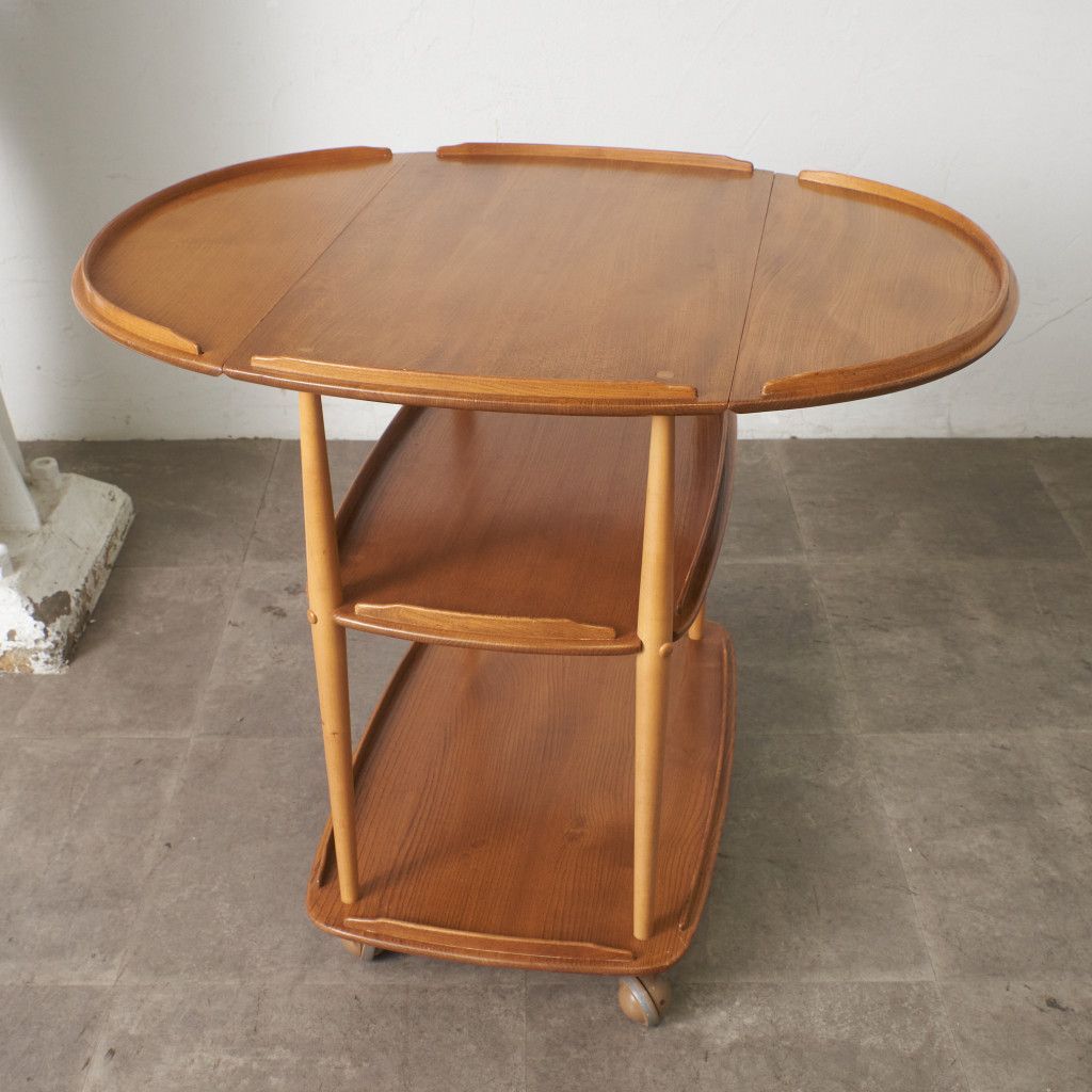 Ercol トロリー キッチンワゴン アーコール 英国 ヴィンテージ 3段 