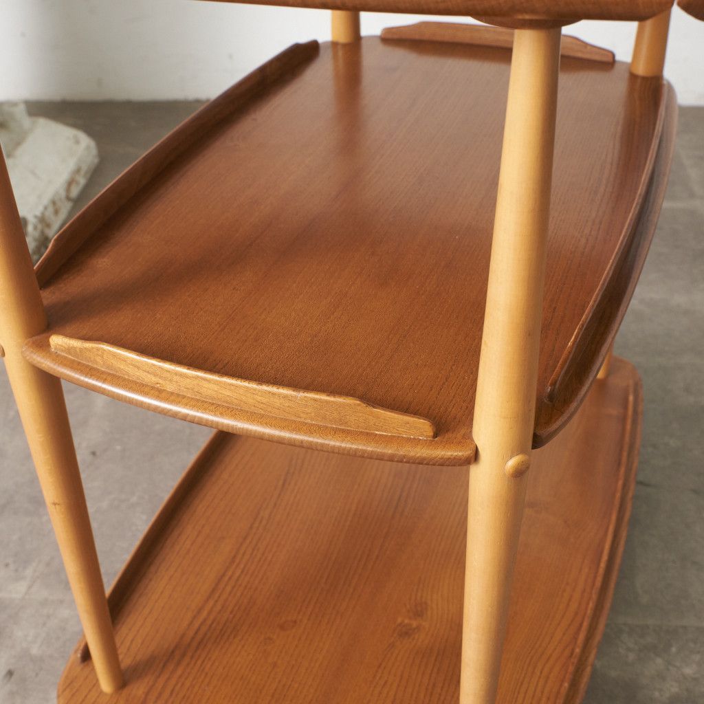 Ercol トロリー キッチンワゴン アーコール 英国 ヴィンテージ 3段 