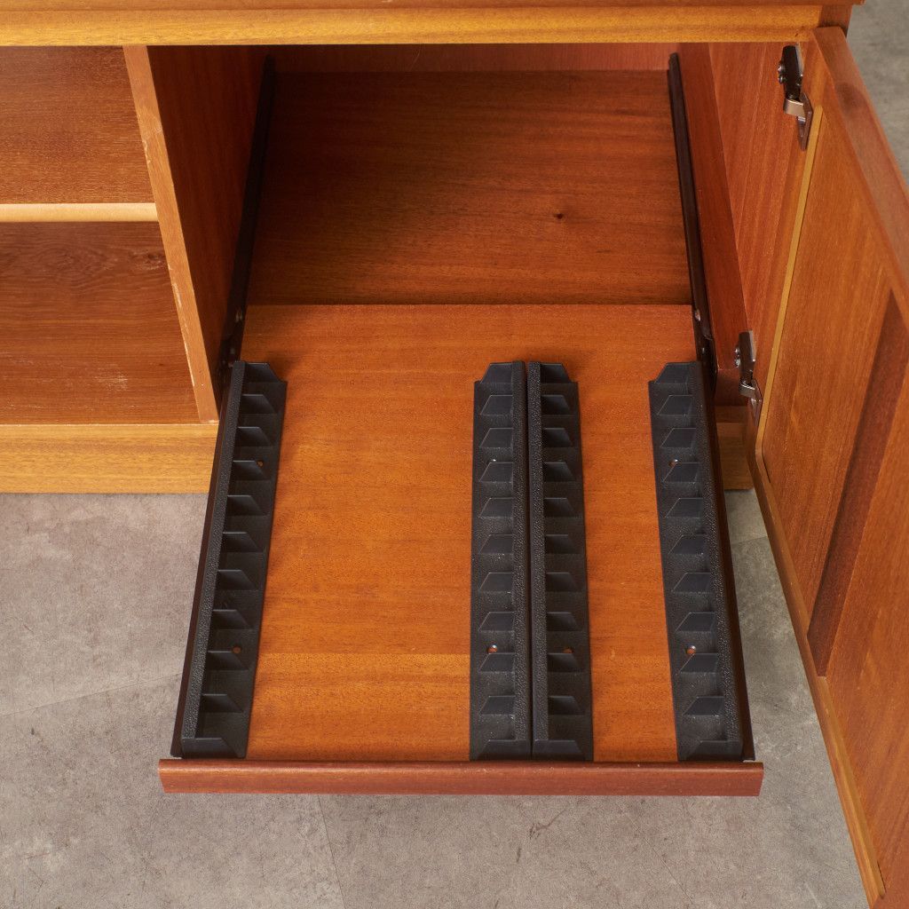 NATHAN ガラス キャビネット AVボード チーク 英国 ヴィンテージ 