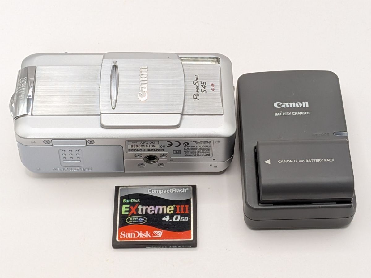 ☆実用☆ キヤノン Canon PowerShot S45 オールドコンデジ バッテリー