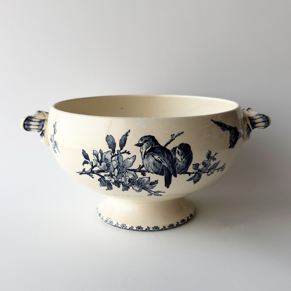 Digoin&Sarreguemines ディゴワンサルグミンヌ FAVORI ファボリ 英国 ヴィンテージ チュリーン 鳥 アンティーク 食器 73263 Digoin&Sarreguemines ディゴワンサルグミンヌ FAVORI ファボリ 英国