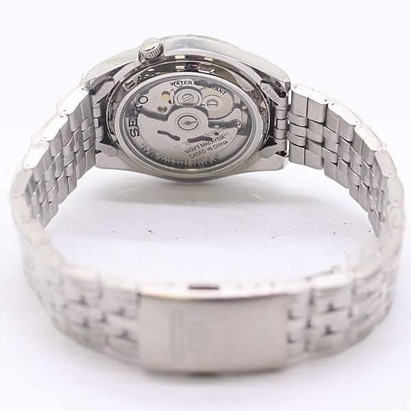  保| 稼働 セイコー セイコー5 7S26-01V0 AT|自動巻 ブラック文字盤 メンズ腕時計 0099000 4JWT MST ABC20821 スラックス 自動巻き時計 腕時計(アナログ)