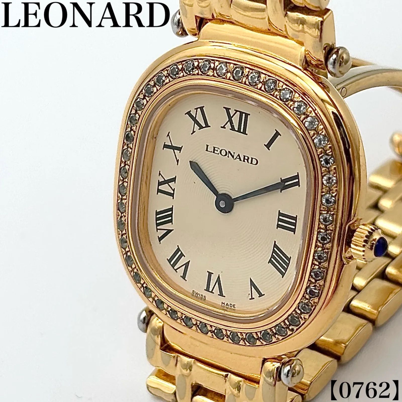 LEONARD レディース 腕時計 クォーツ ゴールドカラー 稼働品 Working item レオナール LEONARD 腕時計 レディース Ladies