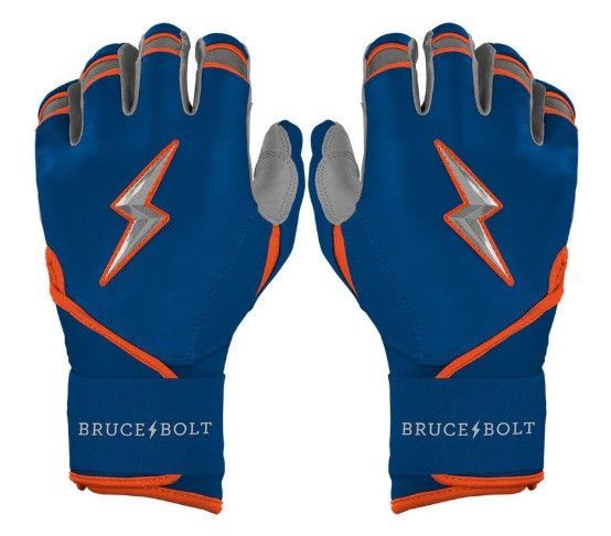 ブルースボルト野球　ソフトボール　バッティンググローブ　ロングカフ　ブルー　Brandon Nimmo Signature Series Long Cuff Batting Gloves - Blue