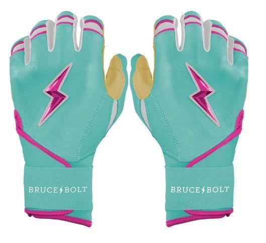 ブルースボルト　野球　ソフトボール　バッティンググローブ　ロングカフ　ミントピンク　Fernando Tatis Jr. Signature Series Long Cuff Batting Gloves - Mint/Pink