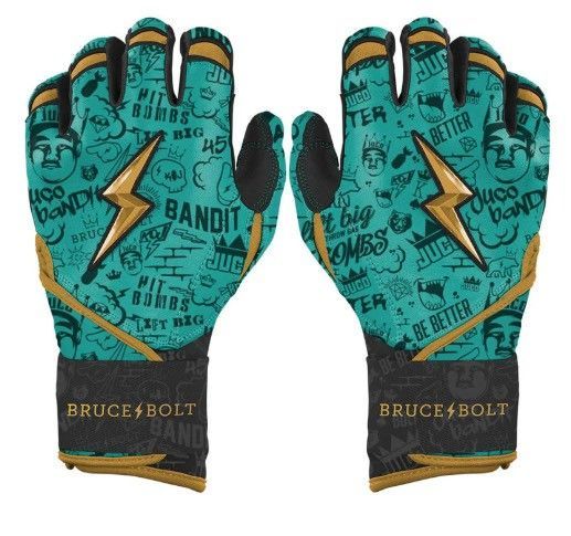 ブルースボルト　野球　ソフトボール　バッティンググローブ　ロングカフ　ミントブラック　King of JUCO Creator Series Long Cuff Batting Gloves - Mint/Black