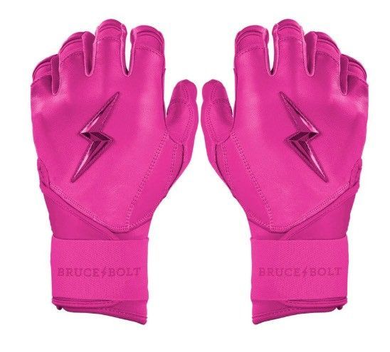 ブルースボルト野球　ソフトボール　バッティンググローブ　ロングカフ　ピンク　Max Clark Signature Series Long Cuff Batting Gloves - Pink