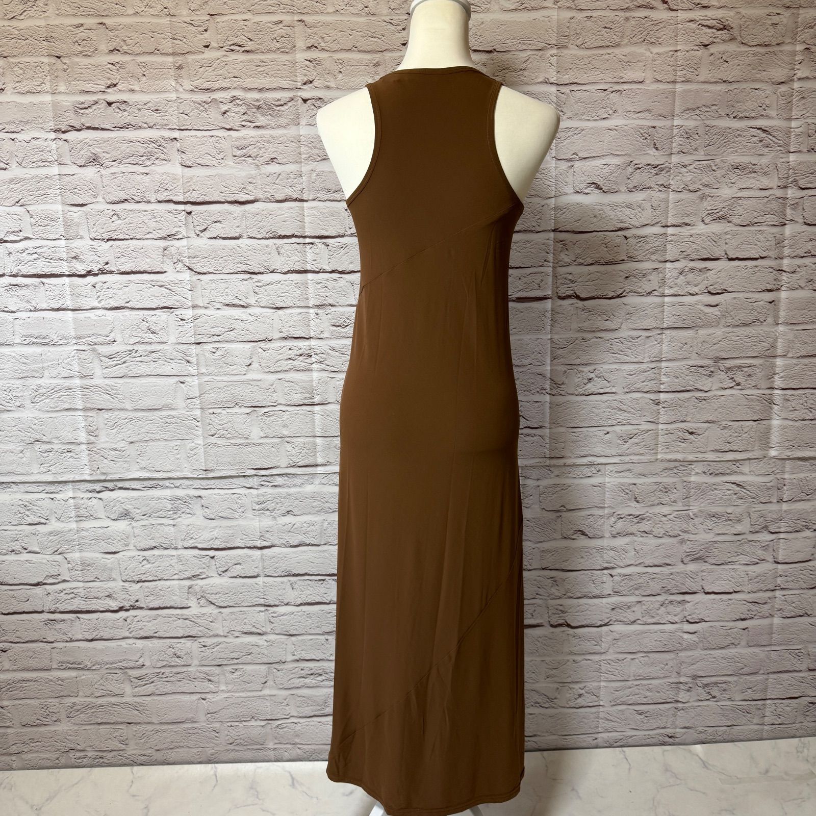 DONNA KARAN】ダナキャラン ノースリーブ ロングワンピース ドレス MA 