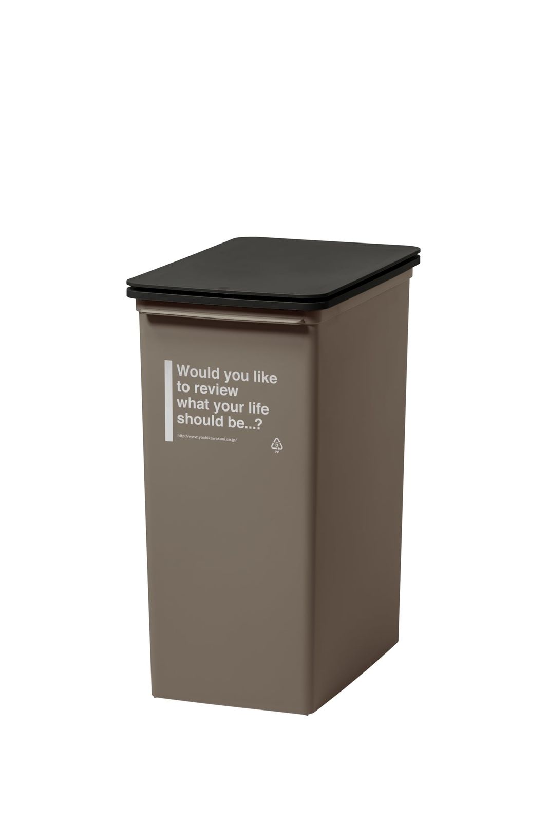 新着商品 ライクイット (like-it) フタ付きゴミ箱 カフェスタイル プッシュオープンダスト スリム 深型 約25L 日本製 CFS-12 モカ 片手で捨てられる ダストボックス 分別 ゴミ箱25L