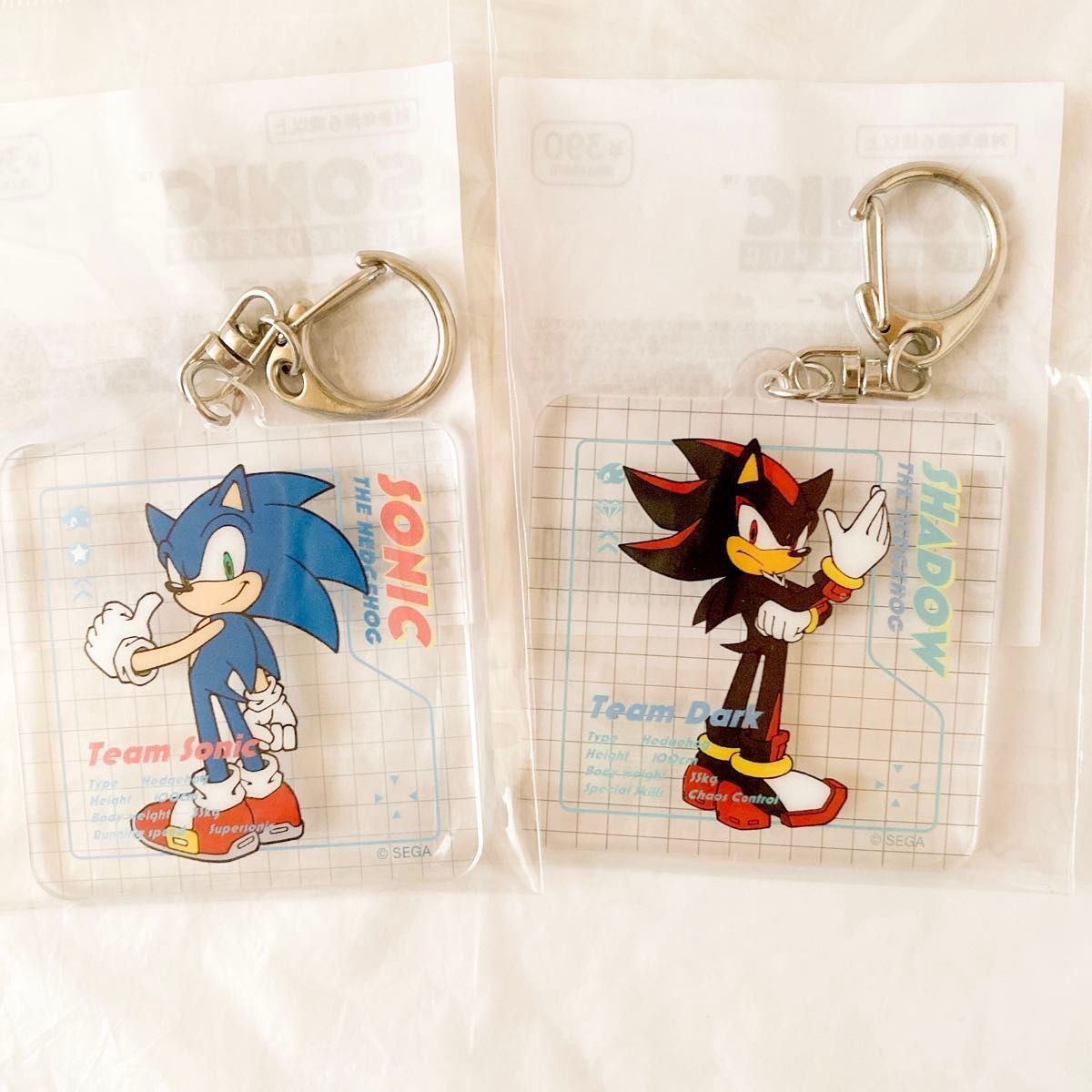 2個セット ソニックザヘッジホッグ アクリルキーホルダー ソニック 