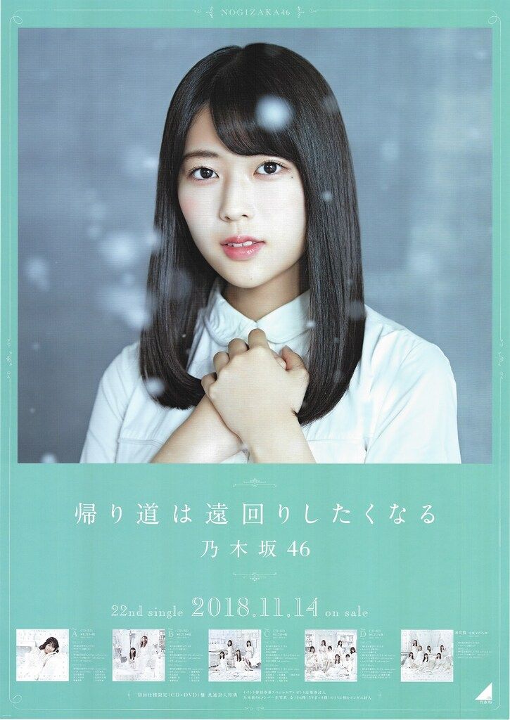 乃木坂46 帰り道は遠回りしたくなる 個別ポスター＆集合ポスター他13枚 乃木坂46 帰り道は遠回りしたくなる 岩本蓮加 全国握手会B2ポスター
