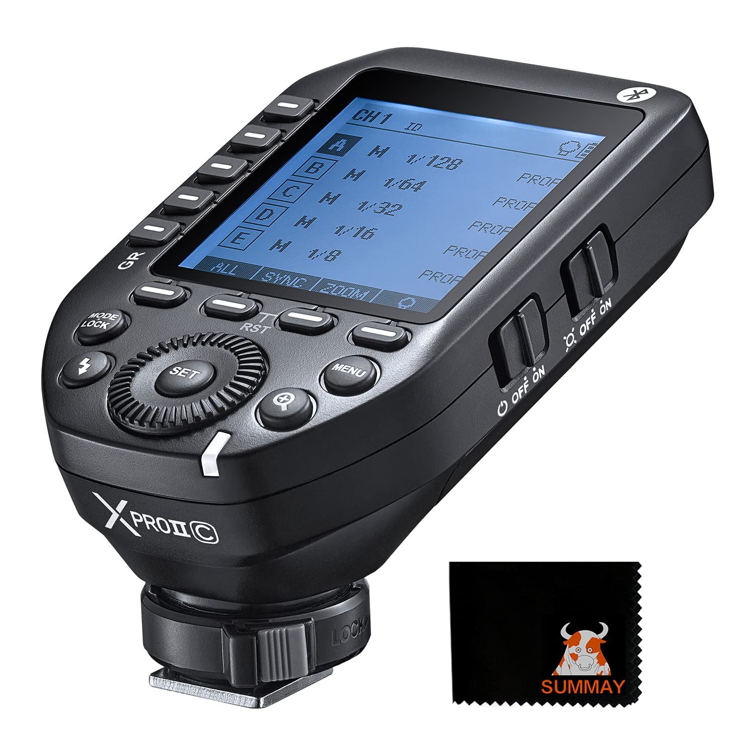 新品 Godox XProII-C TTL ワイヤレス フラッシュ トリガー 1/8000s HSS、TCM 瞬時切り替え、APP コントロール、32 チャネルの 16 グループ、大型 LCD ディスプレイ、安定した信号、応答性、Canon カメラに適していま