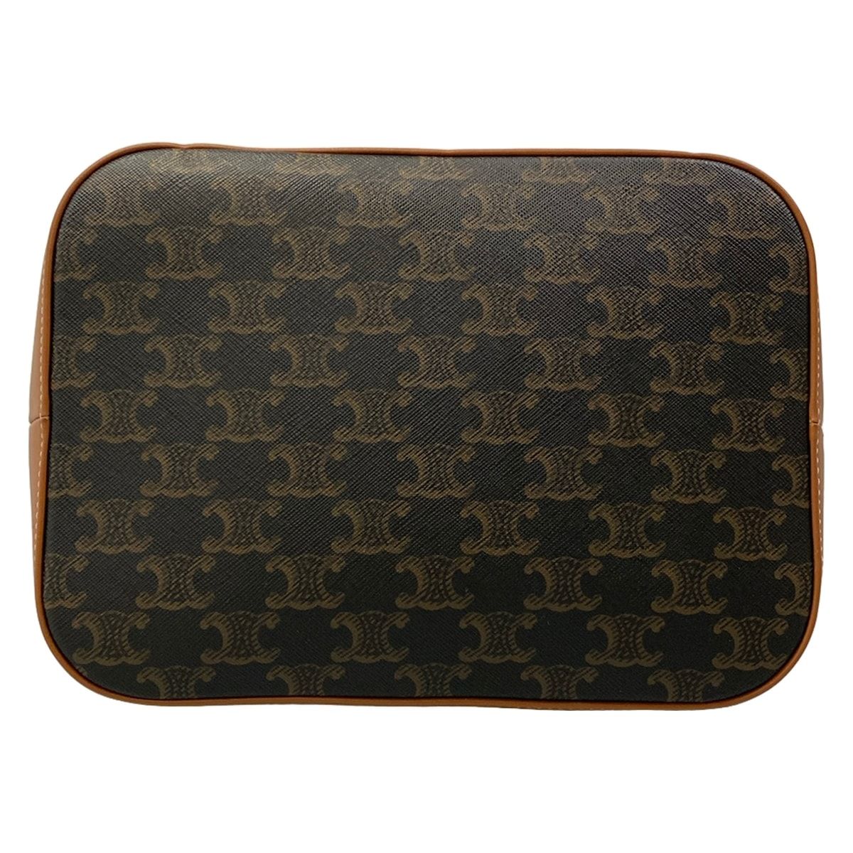 CELINE(セリーヌ) ショルダーバッグ美品  ミディアム バケット トリオンフキャンバス 191132CAS.04LU タン(ブラウン) CELINE - CELINE(セリーヌ) ショルダーバッグ美品 ミディアム バケット