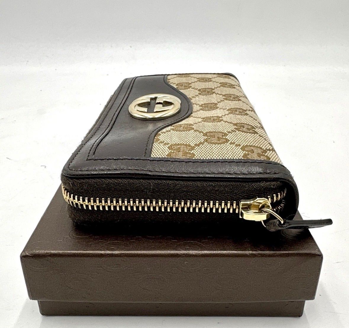 GUCCI インターロッキング GG キャンバス ラウンド 長財布 カテゴリー