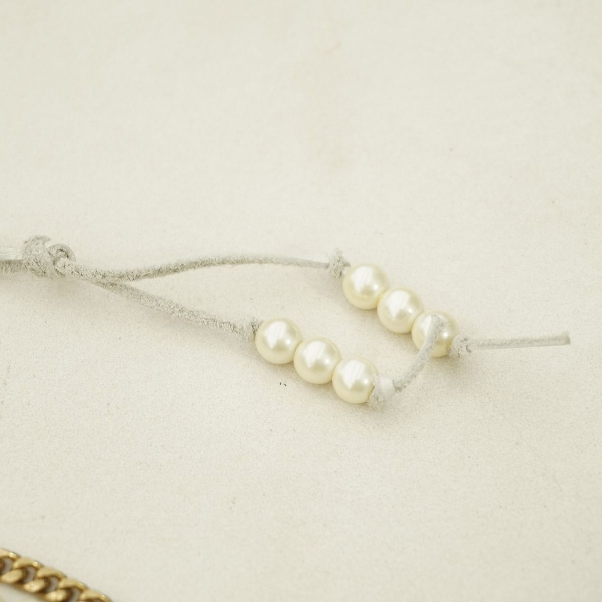 美品 24SS sacai サカイ Color Pearl Chain Necklace カラー パール 
