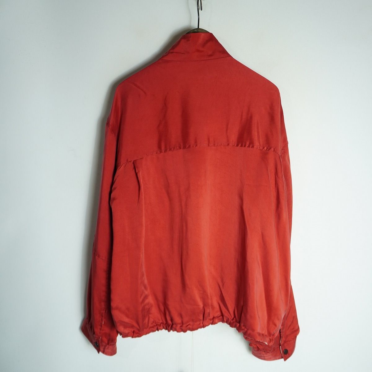 新品 26SS ANCELLM アンセルム CUPRO REVERSIBLE JACKET RED キュプラ 
