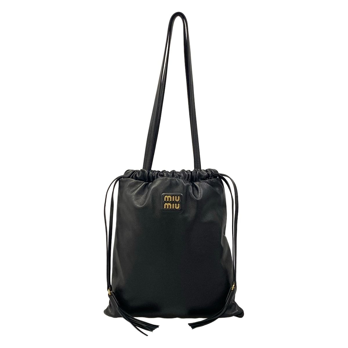 ミュウ ミュウ Miu Miu マテラッセ レザー 巾着 miumiu ミュウミュウ 