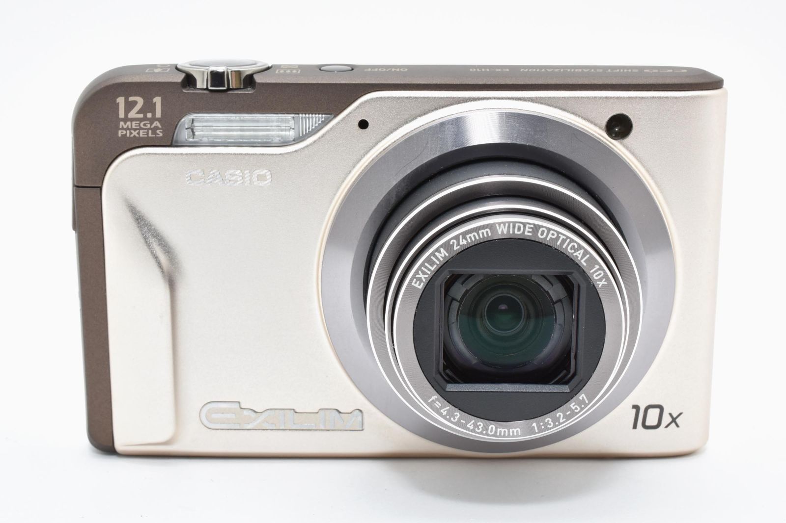 CASIO カシオ EXILIM EX-H10 ゴールド デジカメ 箱あり 完動品】CASIO EXILIM EX-H10 ゴールド 電池持ち1000枚撮影 広角24mm