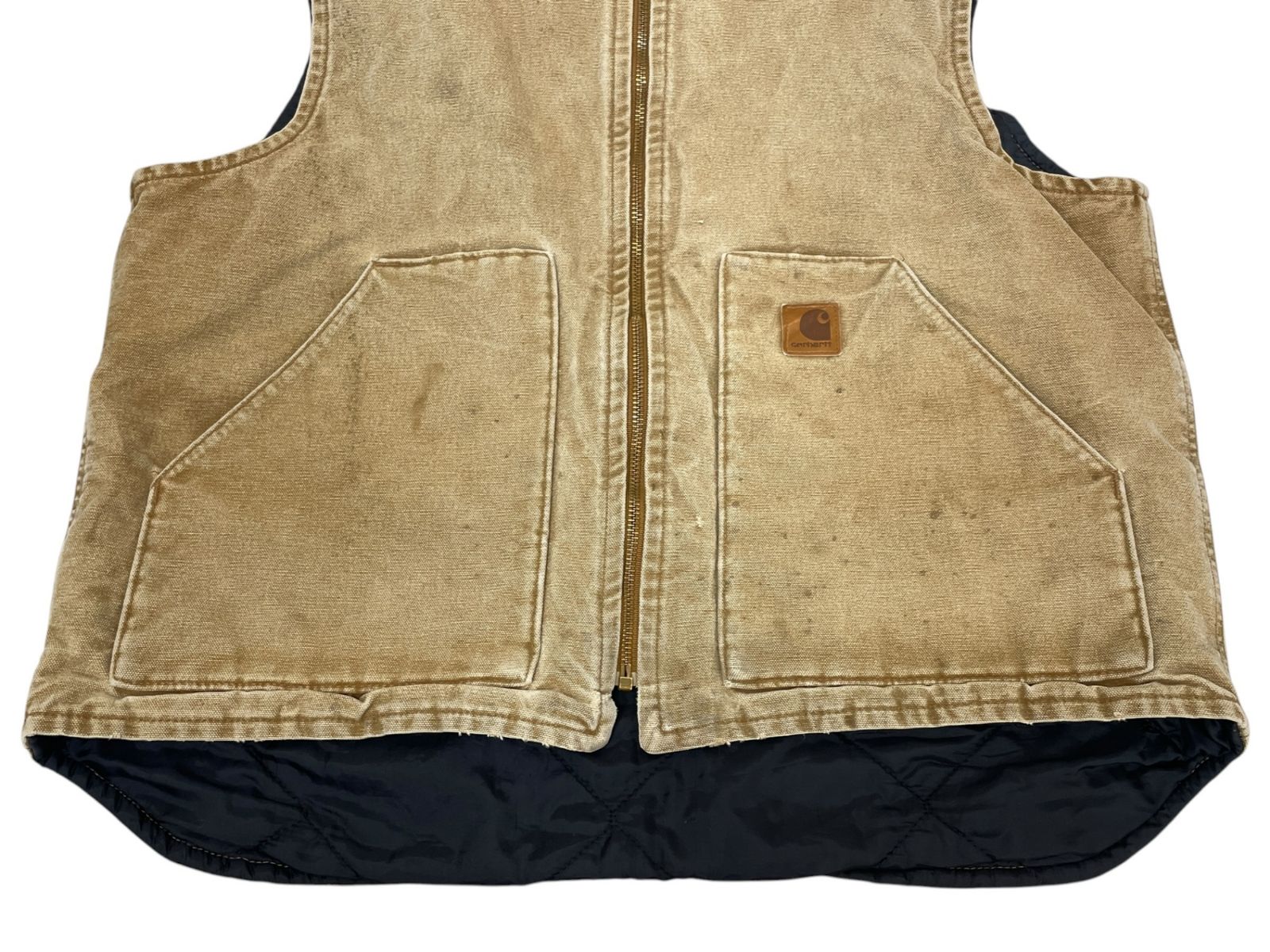 Carhartt (カーハート) ダックベスト 裏地キルティング 中綿 メキシコ