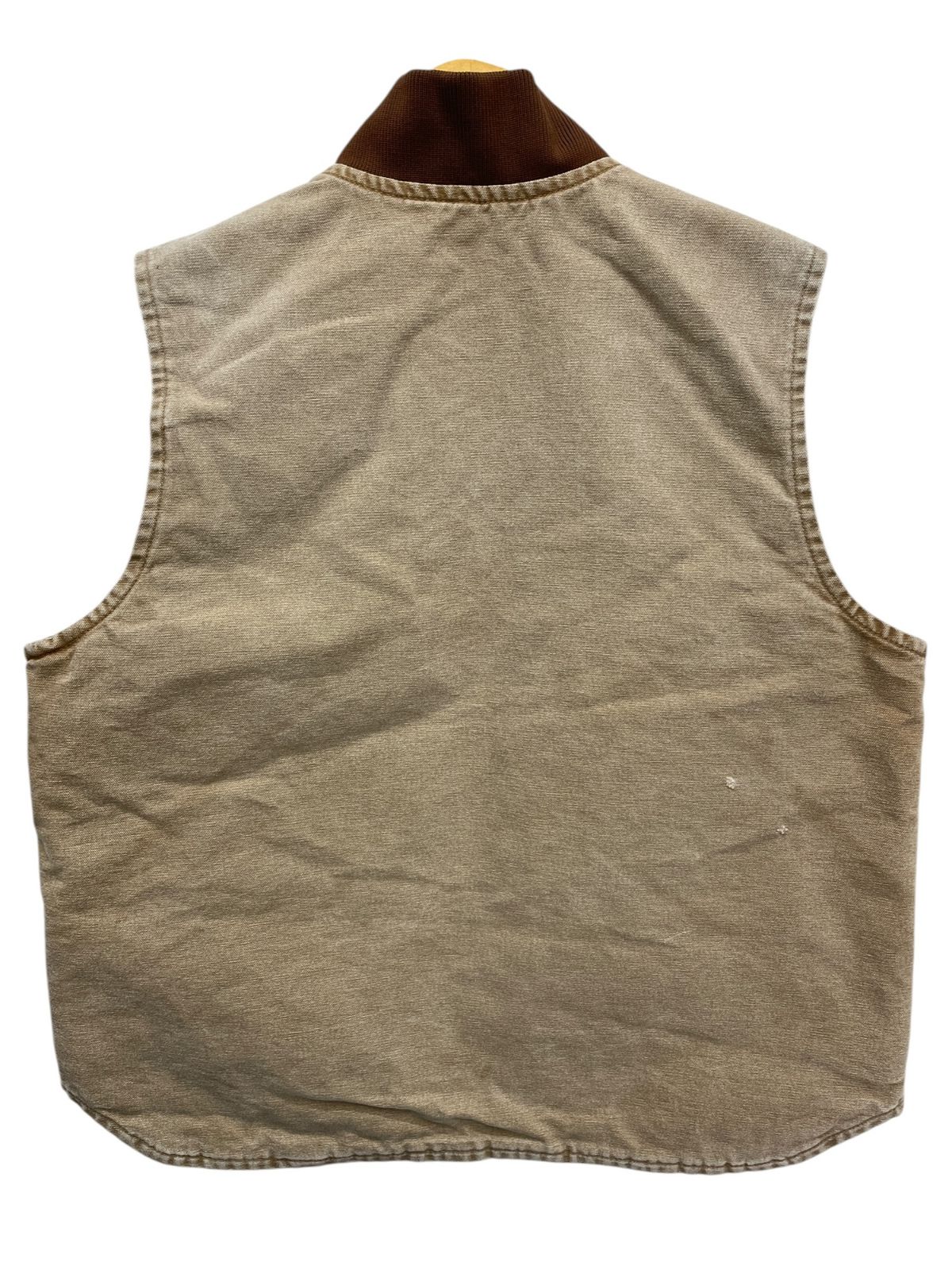 Carhartt ダックベスト 中綿キルティング V02 ダークブラウン L Carhartt (カーハート) ダックベスト 裏地キルティング 中綿 メキシコ