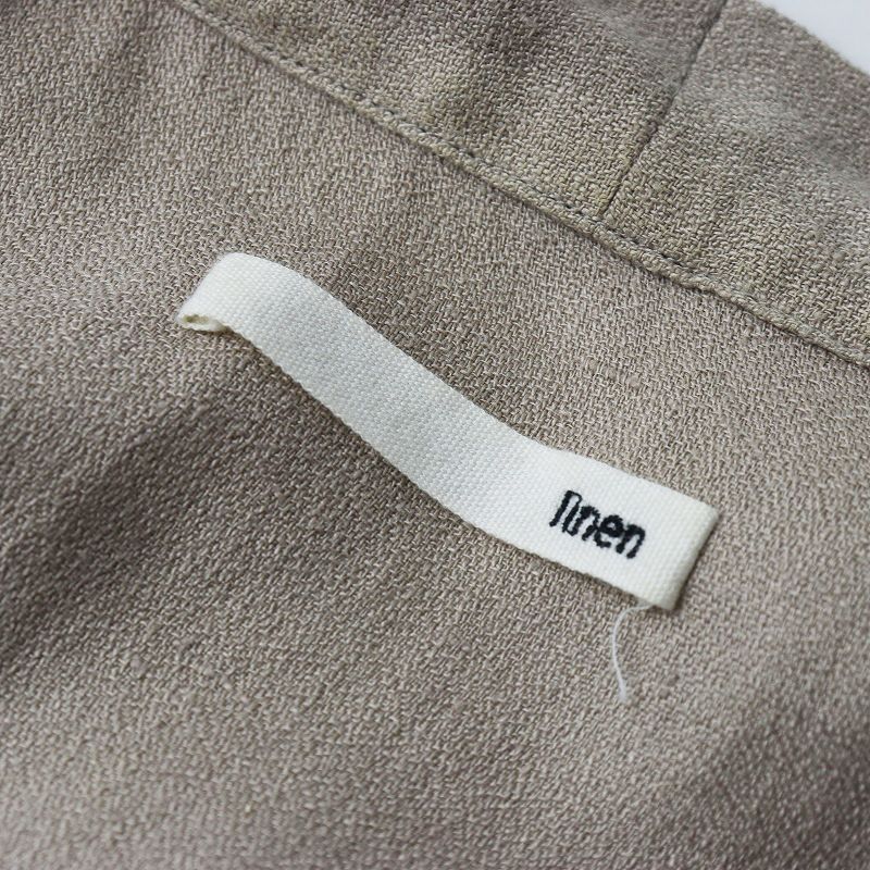 2023AW エヴァムエヴァ evam eva linen long vest リネン ロング ベスト ｜ベージュ トップス 羽織り ジレワンピース【2400014916928】 2023AW エヴァムエヴァ evam eva linen long vest リネン ロング