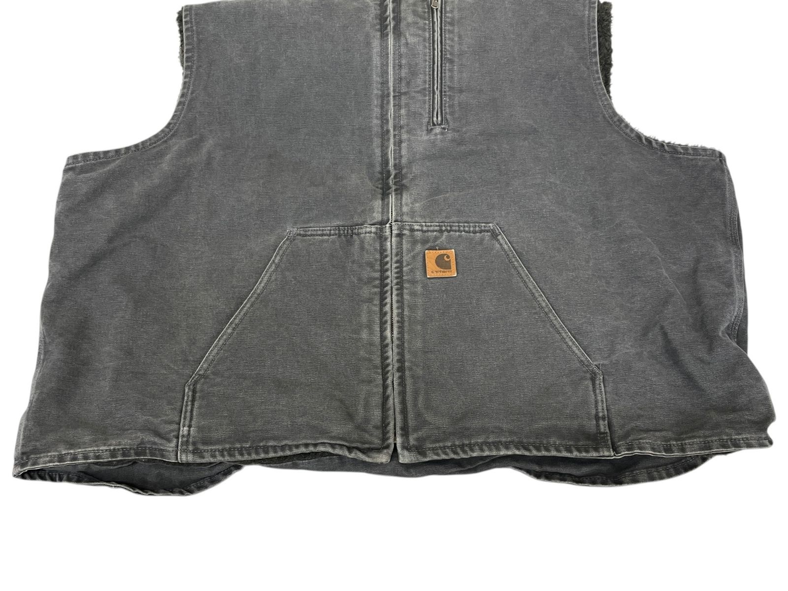 Carhartt (カーハート) ダックベスト 裏地ボア メキシコ製 古着 V33
