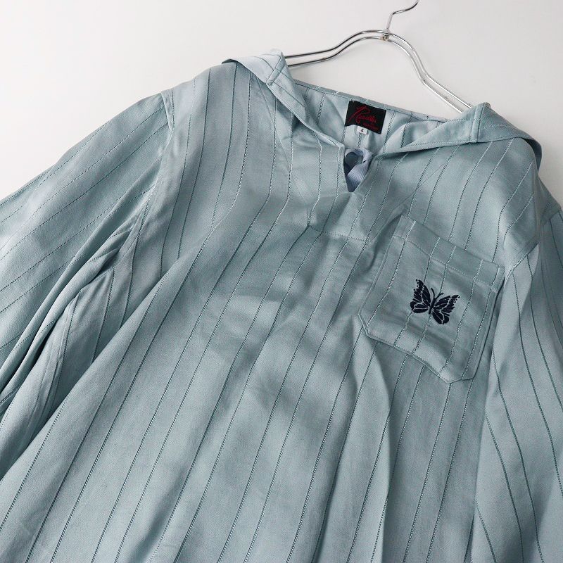ネペンテス ニードルス NEEDLES × ビームスボーイ BEAMS BOY OT1534 sailor shirt サテンシャツ 2 グリーン┃蝶【2400014910056】 ネペンテス ニードルス NEEDLES × ビームスボーイ BEAMS BOY OT1534