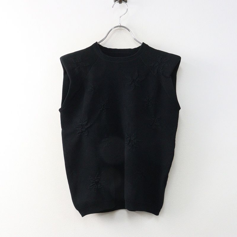 machattマチャット＊ノルディックニットベスト 2025AW マチャット MACHATT ノルディック柄ニットベスト F｜ブラック
