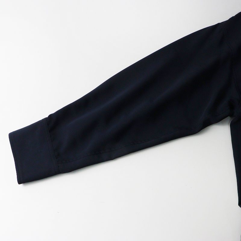 マチャット MACHATT シルキーオーバーシャツ ｜ネイビー トップス 