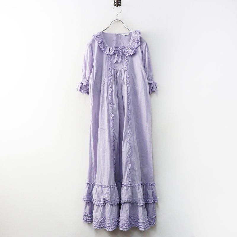 ネット買付 PINKHOUSE ロングワンピース ピコフリル ピンタック