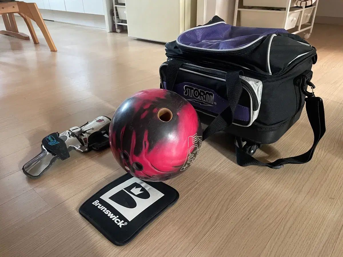 ボーリングボール+サポーター+ボーリングボール カバン セット 車輪 タイプ
