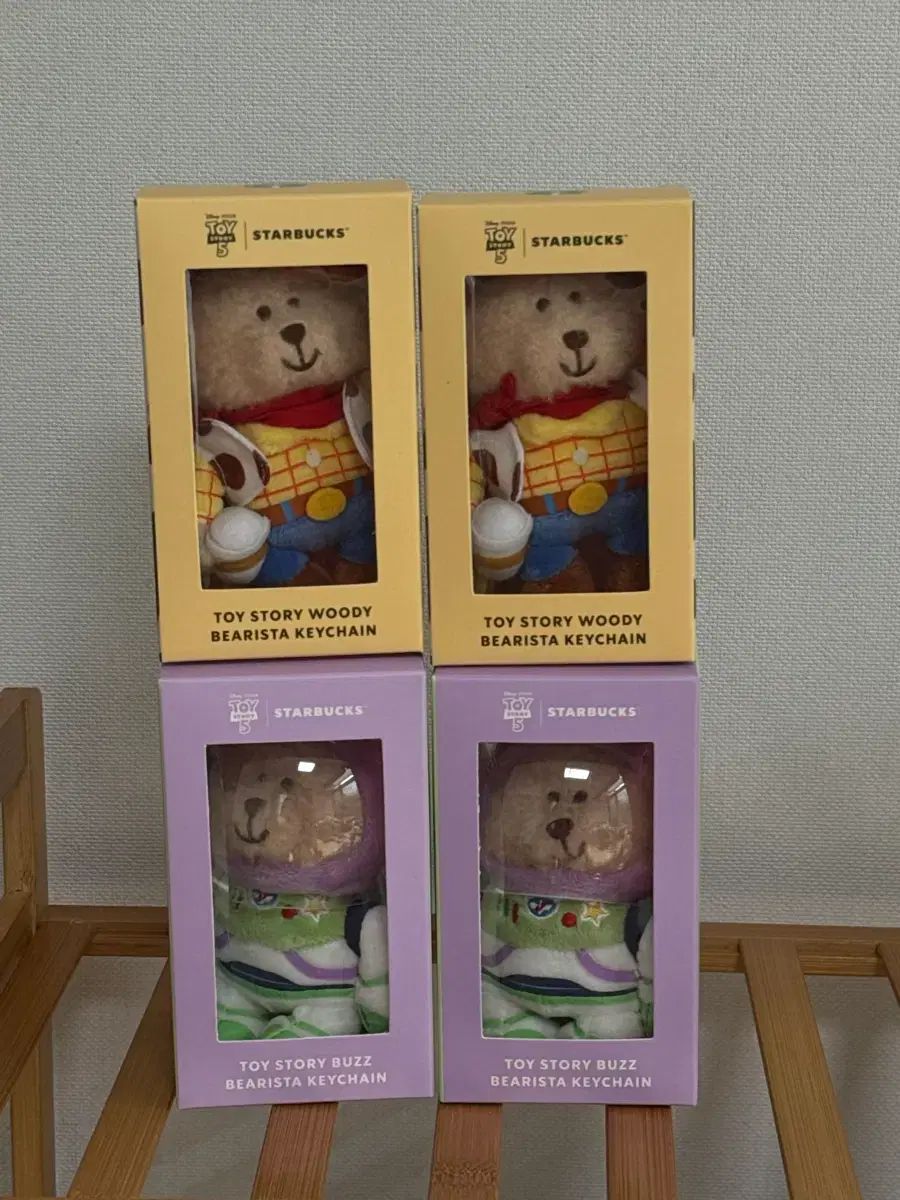 Starbucks キーホルダー ウッディ＆バズ Starbucks - 韓国 スターバックス トイストーリー ウッディ バズ