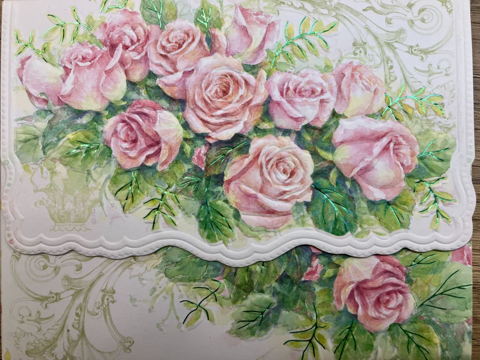 希少❣️シャドーボックスにも  キャロルウイルソン ペーパーボックス  豪華な薔薇 希少❣️シャドーボックスにも キャロルウイルソン ペーパーボックス