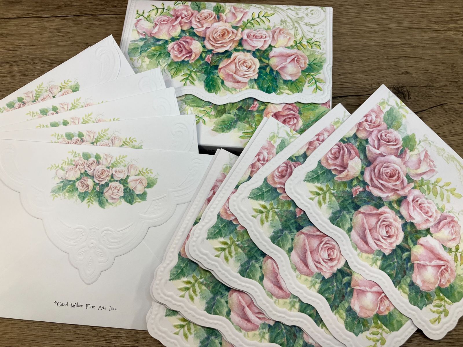希少❣️シャドーボックスにも  キャロルウイルソン ペーパーボックス  豪華な薔薇 希少❣️シャドーボックスにも キャロルウイルソン ペーパーボックス