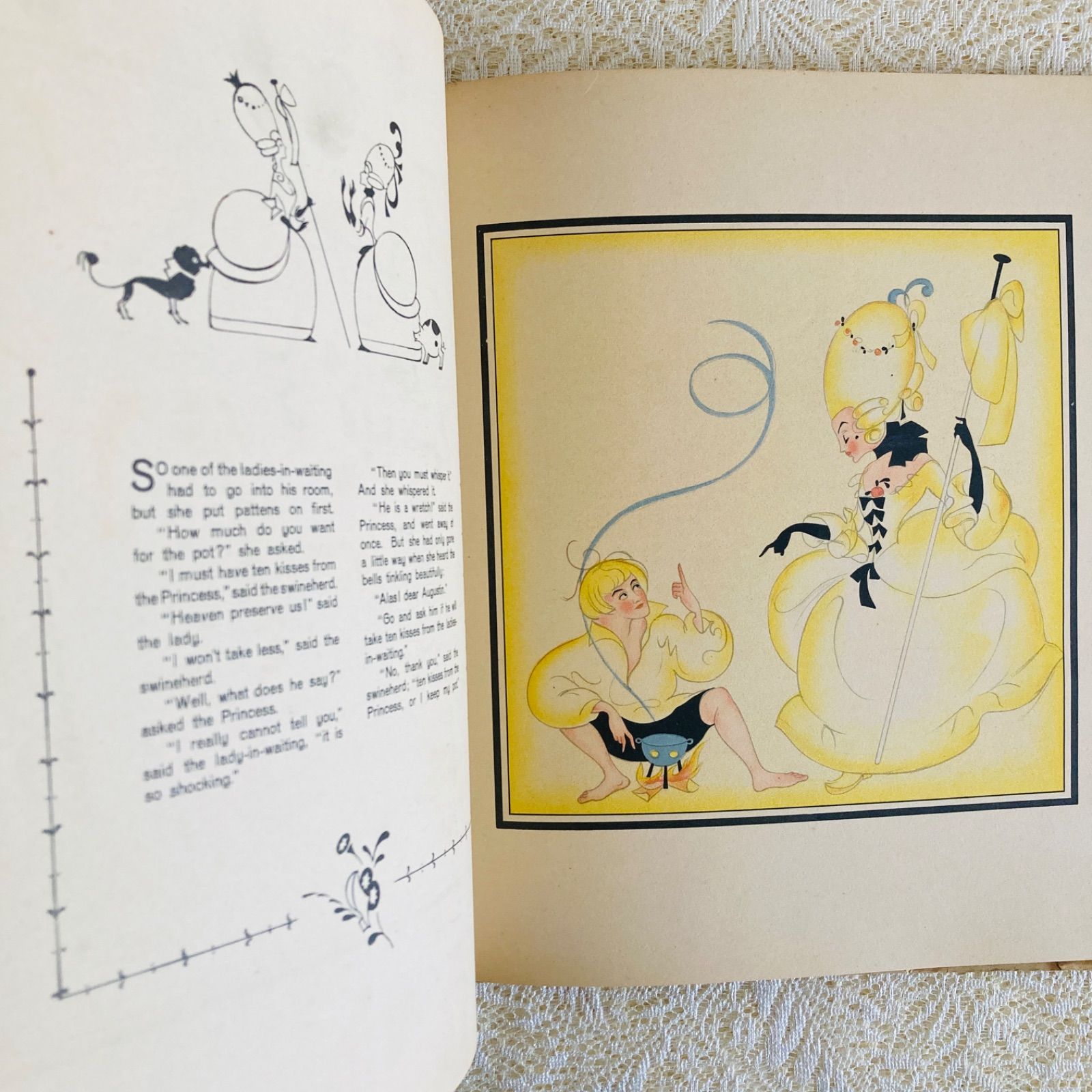 Einar Nerman挿絵の希少なアンティーク絵本 1924年頃 アンデルセン童話