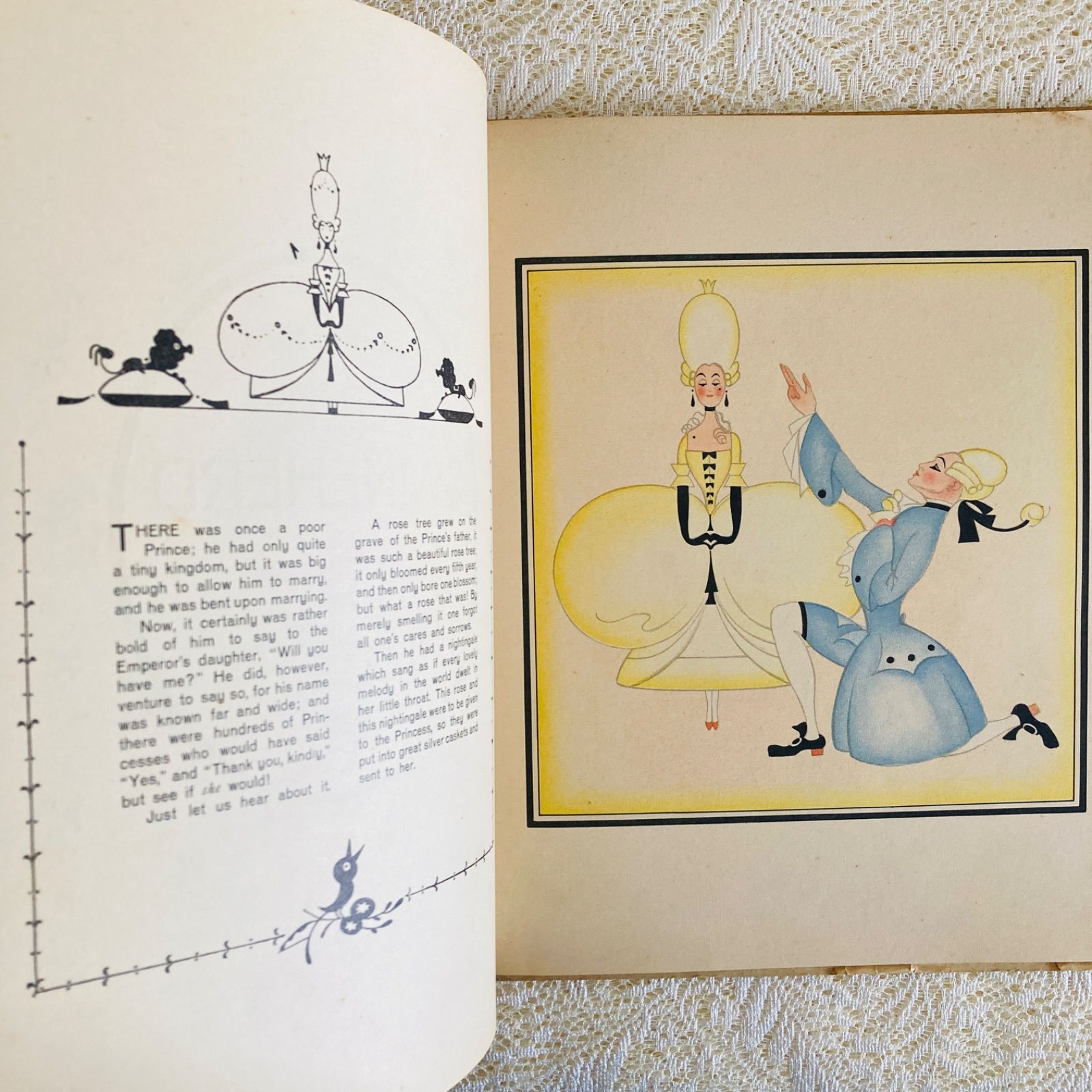 Einar Nerman挿絵の希少なアンティーク絵本 1924年頃 アンデルセン童話