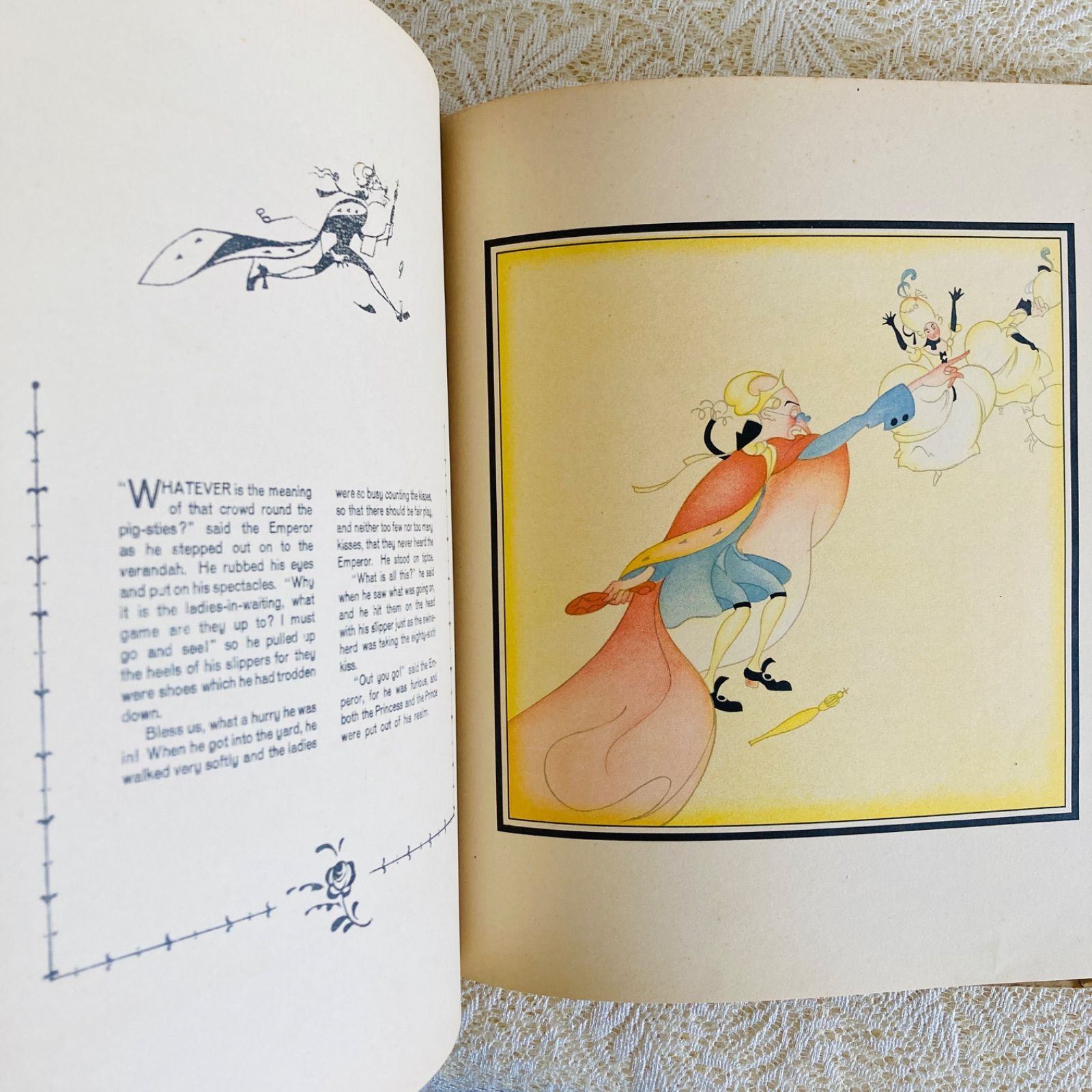 Einar Nerman挿絵の希少なアンティーク絵本 1924年頃 アンデルセン童話