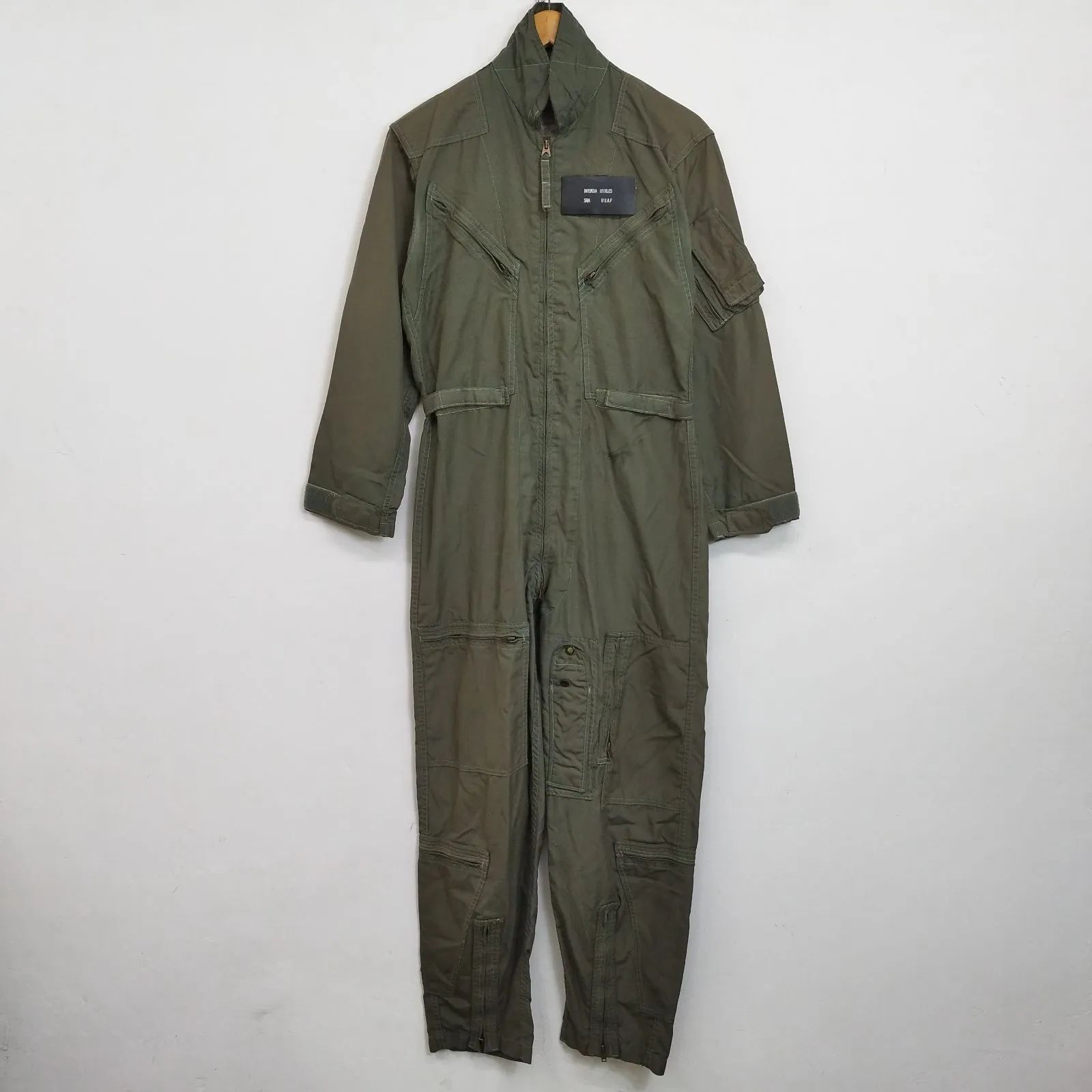 80s USAF フライトスーツ フライヤーズ CWU-27/P 米軍 ミリタリー ARMY つなぎ オールインワン 古着 VINTAGE カーキ D256 80s USAF フライトスーツ フライヤーズ CWU-27/P 米軍 ミリタリー ARMY