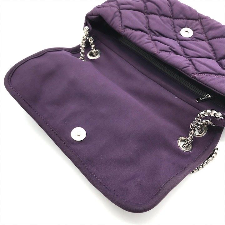 美品 CHANEL シャネル ココマーク マトラッセ バブルキルト キャンバス ファブリック フルフラップ チェーン ショルダー バッグ パープル k3558k CHANEL - 美品 CHANEL シャネル ココマーク マトラッセ バブルキルト
