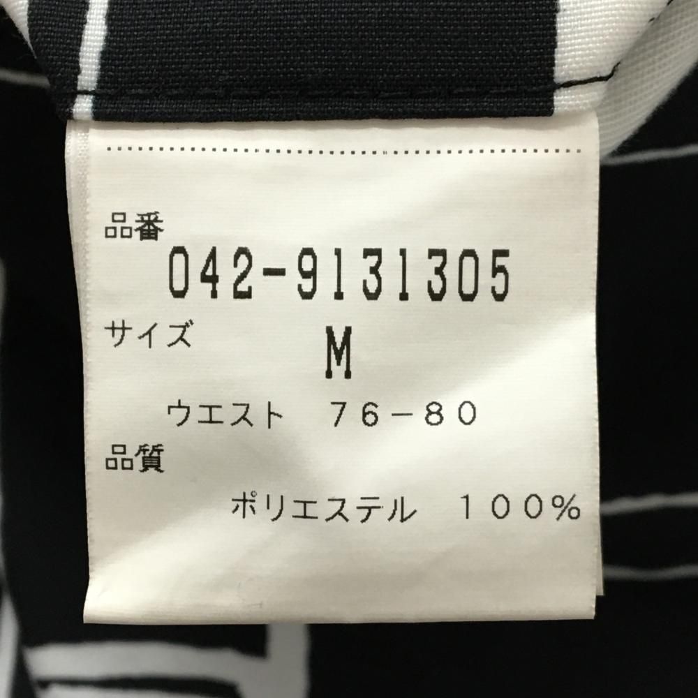 美品】セントアンドリュース パンツ 黒×白 総柄 メンズ M ゴルフウェア