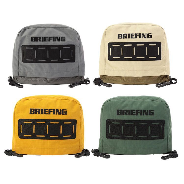 Briefing Golf Headcover Iron Men's Women's Iron Cover Echo Leather Dyneema Cordura Ripstop Nylon Water Repellent Simple Solid Logo Rare Brand BRIEFING GOLF BRG241G22