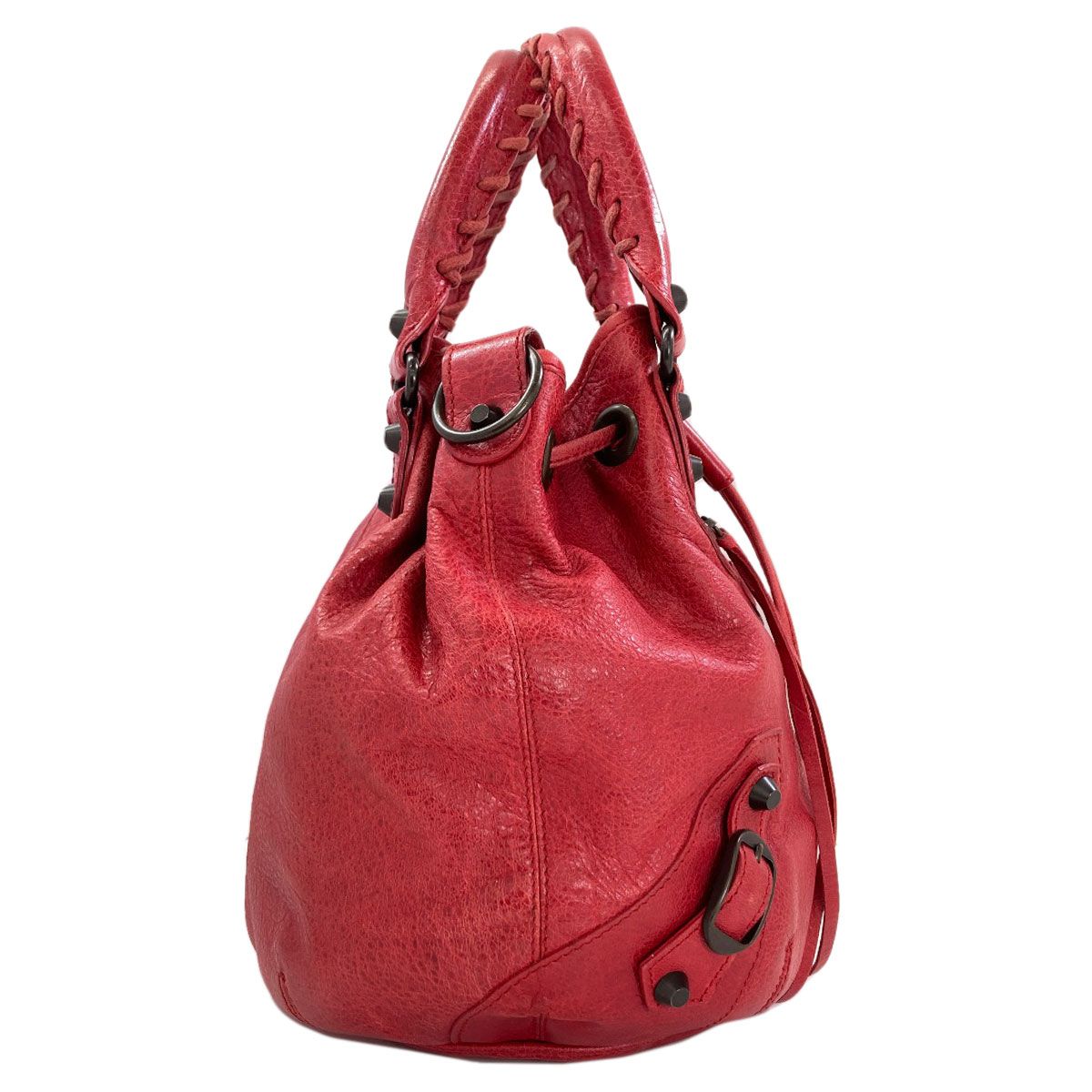 BALENCIAGA バレンシアガ 246438 クラシックミニポンポン ハンドバッグ