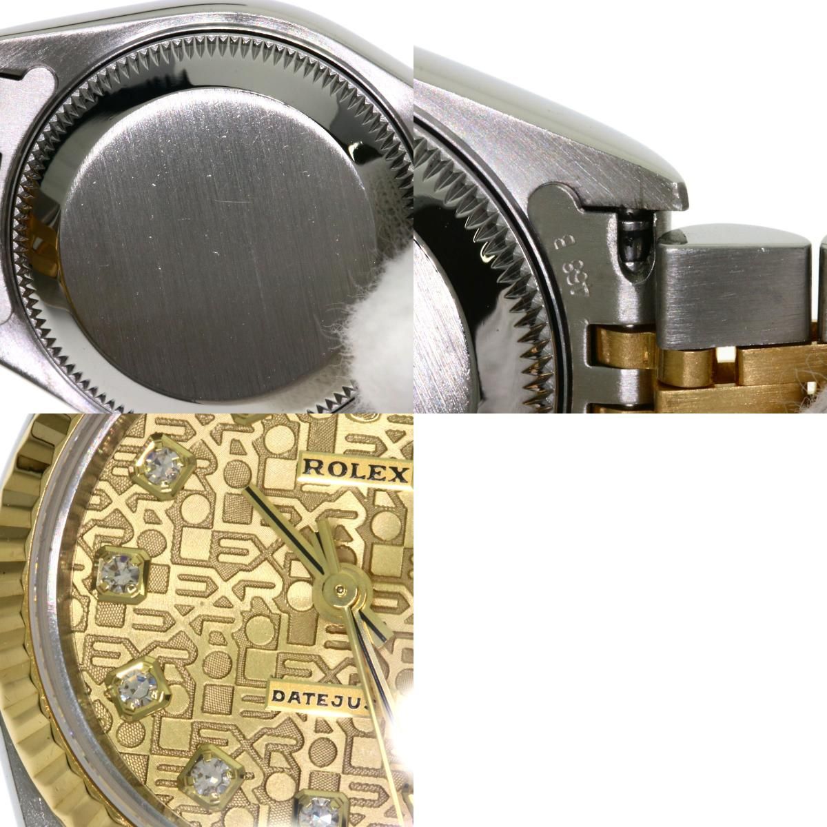ROLEX ロレックス 79173G デイトジャスト 10P ダイヤモンド 腕時計 SS SSxK18YG K18YG レディース [中古] ROLEX ロレックス 79173G デイトジャスト 10P ダイヤモンド 腕時計 SS