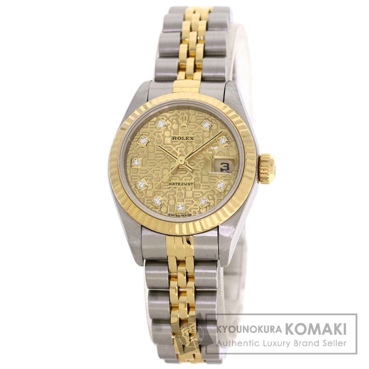 ROLEX ロレックス 79173G デイトジャスト 10P ダイヤモンド 腕時計 SS