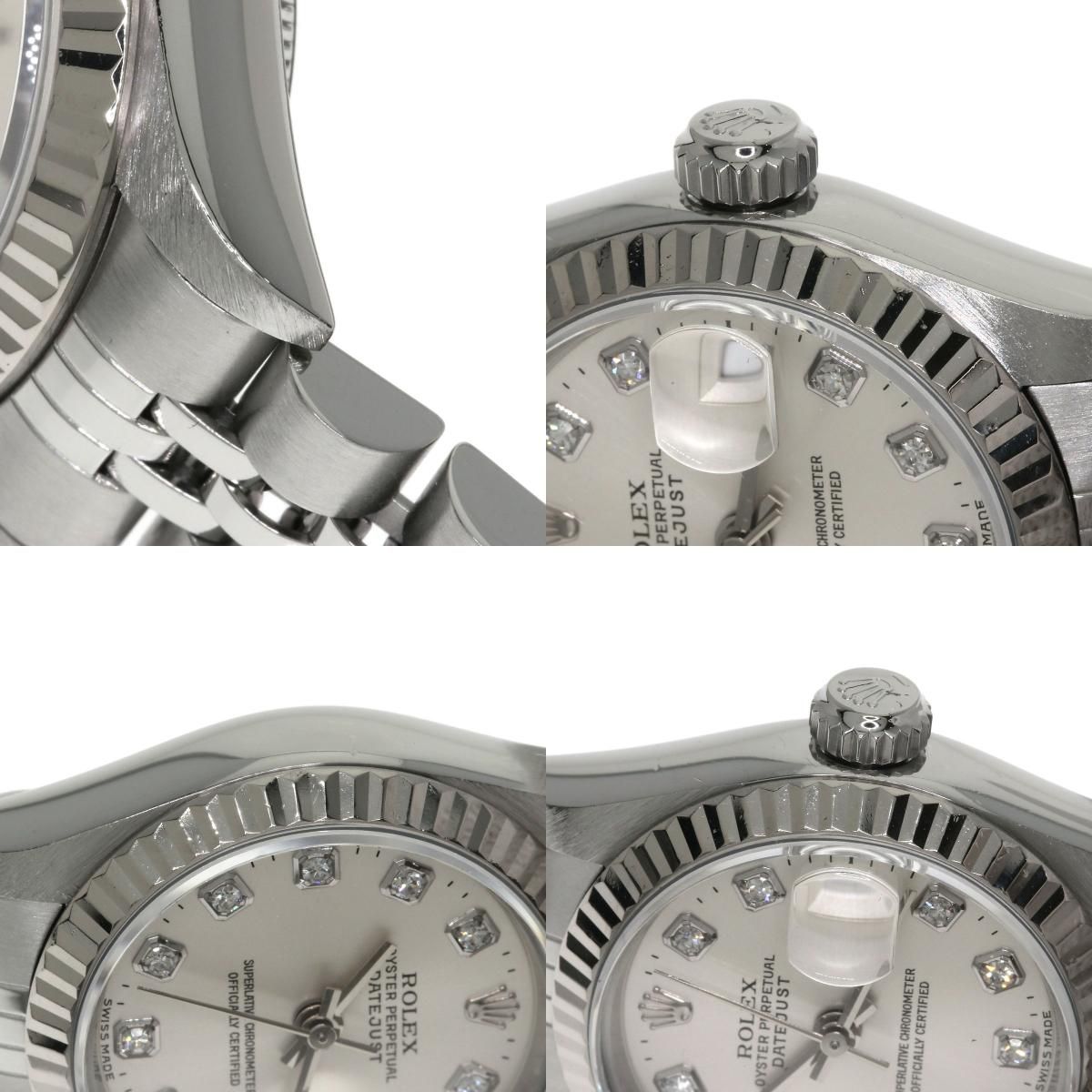 ROLEX ロレックス 69174G デイトジャスト 10P ダイヤモンド 腕時計 SS