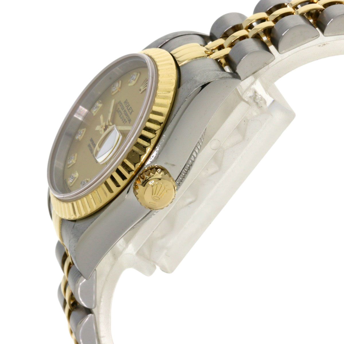 ROLEX ロレックス 79173G デイトジャスト 10P ダイヤモンド 腕時計 SS SSxK18YG K18YG レディース [中古] ROLEX ロレックス 79173G デイトジャスト 10P ダイヤモンド 腕時計 SS