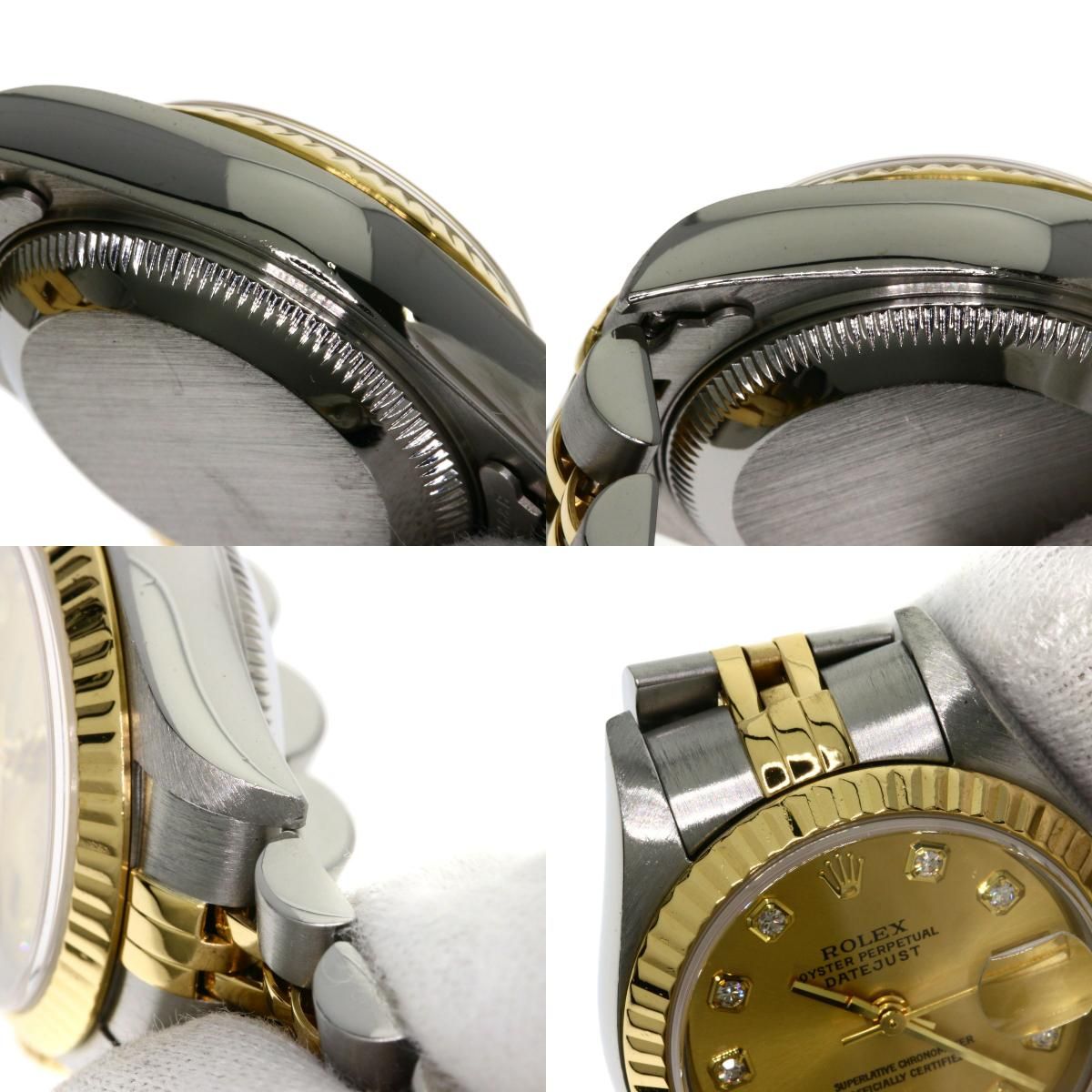 ROLEX ロレックス 79173G デイトジャスト 10P ダイヤモンド 腕時計 SS SSxK18YG K18YG レディース [中古] ROLEX ロレックス 79173G デイトジャスト 10P ダイヤモンド 腕時計 SS